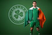 19 March 2023; Seamus Coleman poses for a portrait during a Republic of Ireland squad portrait session at Castleknock Hotel in Dublin. Photo by Stephen McCarthy/Sportsfile