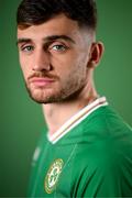 19 March 2023; Troy Parrott poses for a portrait during a Republic of Ireland squad portrait session at Castleknock Hotel in Dublin. Photo by Stephen McCarthy/Sportsfile