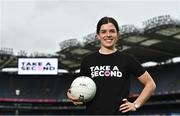 22 March 2023; In attendance at Croke Park as the Ladies Gaelic Football Association announced details of its ‘Take a Second’ awareness campaign is Tipperary footballer Anna Rose Kennedy. Photo by Sam Barnes/Sportsfile