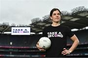 22 March 2023; In attendance at Croke Park as the Ladies Gaelic Football Association announced details of its ‘Take a Second’ awareness campaign is Tipperary footballer Anna Rose Kennedy. Photo by Sam Barnes/Sportsfile