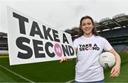 22 March 2023; In attendance at Croke Park as the Ladies Gaelic Football Association announced details of its ‘Take a Second’ awareness campaign is Kerry footballer Anna Galvin. Photo by Sam Barnes/Sportsfile