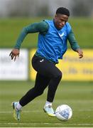 21 March 2023; Chiedozie Ogbene during a Republic of Ireland training session at the FAI National Training Centre in Abbotstown, Dublin. Photo by Stephen McCarthy/Sportsfile