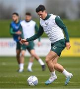 21 March 2023; Jamie McGrath during a Republic of Ireland training session at the FAI National Training Centre in Abbotstown, Dublin. Photo by Stephen McCarthy/Sportsfile