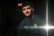 21 March 2023; (EDITOR'S NOTE; This image was created using a special effects camera filter) Tom Cannon poses for a portrait during a Republic of Ireland U21's media conference at Carlton Hotel Blanchardstown in Dublin. Photo by Stephen McCarthy/Sportsfile