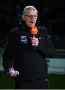 18 March 2023; Tomás Ó Flatharta of TG4 at the Allianz Football League Division 1 match between Kerry and Roscommon at Austin Stack Park in Tralee, Kerry. Photo by Piaras Ó Mídheach/Sportsfile
