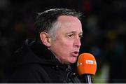 18 March 2023; Micheál Ó Domhnaill of TG4 at the Allianz Football League Division 1 match between Kerry and Roscommon at Austin Stack Park in Tralee, Kerry. Photo by Piaras Ó Mídheach/Sportsfile