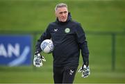 21 March 2023; Goalkeeping coach Dean Kiely during a Republic of Ireland training session at the FAI National Training Centre in Abbotstown, Dublin. Photo by Stephen McCarthy/Sportsfile