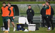 21 March 2023; Kevin Mulholland, chartered physiotherapist, during a Republic of Ireland training session at the FAI National Training Centre in Abbotstown, Dublin. Photo by Stephen McCarthy/Sportsfile