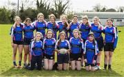 22 March 2023; Presentation Secondary School Wexford team at the Leinster Rugby Girls x7s Finals Day at Cill Dara RFC in Kildare. Photo by Matt Browne/Sportsfile