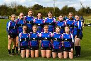 22 March 2023; Loreto Secondary School Wexford team at the Leinster Rugby Girls x7s Finals Day at Cill Dara RFC in Kildare. Photo by Matt Browne/Sportsfile