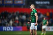 19 March 2023; Sam Prendergast of Ireland during the U20 Six Nations Rugby Championship match between Ireland and England at Musgrave Park in Cork. Photo by David Fitzgerald/Sportsfile
