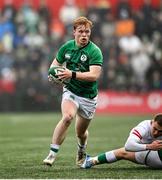 19 March 2023; Hugh Cooney of Ireland during the U20 Six Nations Rugby Championship match between Ireland and England at Musgrave Park in Cork. Photo by David Fitzgerald/Sportsfile