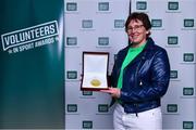 22 March 2023; Award winner Collette Riordan from West Muskerry AC, Cork, during the Volunteers in Sport Awards at The Crowne Plaza in Blanchardstown, Dublin. Photo by Sam Barnes/Sportsfile