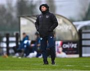 22 March 2023; Republic of Ireland head coach Tom Mohan during the UEFA European Under-19 Championship Elite Round match between Republic of Ireland and Slovakia at Ferrycarrig Park in Wexford. Photo by Piaras Ó Mídheach/Sportsfile