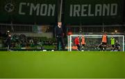 22 March 2023; Republic of Ireland manager Stephen Kenny before the international friendly match between Republic of Ireland and Latvia at Aviva Stadium in Dublin. Photo by Brendan Moran/Sportsfile