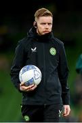 22 March 2023; Republic of Ireland athletic therapist Sam Rice before the international friendly match between Republic of Ireland and Latvia at Aviva Stadium in Dublin. Photo by Stephen McCarthy/Sportsfile