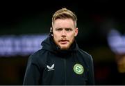 22 March 2023; Republic of Ireland athletic therapist Sam Rice before the international friendly match between Republic of Ireland and Latvia at Aviva Stadium in Dublin. Photo by Stephen McCarthy/Sportsfile