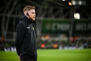 22 March 2023; Republic of Ireland athletic therapist Sam Rice before the international friendly match between Republic of Ireland and Latvia at Aviva Stadium in Dublin. Photo by Stephen McCarthy/Sportsfile