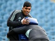 23 March 2023; Michael Ala'alatoa during a Leinster Rugby captain's run at the RDS Arena in Dublin. Photo by Harry Murphy/Sportsfile