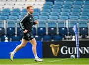 23 March 2023; Ciarán Frawley during a Leinster Rugby captain's run at the RDS Arena in Dublin. Photo by Harry Murphy/Sportsfile