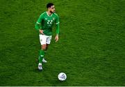 22 March 2023; Andrew Omobamidele of Republic of Ireland during the international friendly match between Republic of Ireland and Latvia at Aviva Stadium in Dublin. Photo by Eóin Noonan/Sportsfile