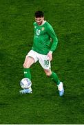 22 March 2023; Troy Parrott of Republic of Ireland during the international friendly match between Republic of Ireland and Latvia at Aviva Stadium in Dublin. Photo by Eóin Noonan/Sportsfile