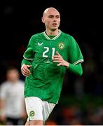 22 March 2023; Will Smallbone of Republic of Ireland during the international friendly match between Republic of Ireland and Latvia at Aviva Stadium in Dublin. Photo by Brendan Moran/Sportsfile