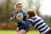 22 March 2023; Niamh McDonald of Maynooth Education Campus during a senior group match between Loreto Secondary School, Navan, Co Meath v Maynooth Education Campus, Kildare at the Leinster Rugby Girls x7s Finals Day at Cill Dara RFC in Kildare. Photo by Matt Browne/Sportsfile