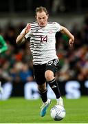22 March 2023; Andrejs Ciganiks of Latvia during the international friendly match between Republic of Ireland and Latvia at Aviva Stadium in Dublin. Photo by Michael P Ryan/Sportsfile