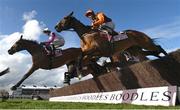 17 March 2023; Noble Yeats, with Sean Bowen up, right, during the Boodles Cheltenham Gold Cup on day four of the Cheltenham Racing Festival at Prestbury Park in Cheltenham, England. Photo by Harry Murphy/Sportsfile