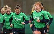 21 March 2023; Niamh O’Dowd during Ireland women's squad training at the IRFU High Performance Centre at the Sport Ireland Campus in Dublin. Photo by Ramsey Cardy/Sportsfile