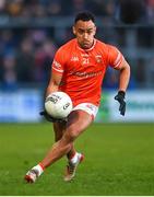 18 March 2023; Jemar Hall of Armagh during the Allianz Football League Division 1 match between Armagh and Galway at Box-It Athletic Grounds in Armagh. Photo by Ben McShane/Sportsfile