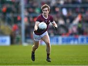 18 March 2023; Johnny McGrath of Galway during the Allianz Football League Division 1 match between Armagh and Galway at Box-It Athletic Grounds in Armagh. Photo by Ben McShane/Sportsfile