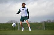 24 March 2023; Jeff Hendrick during a Republic of Ireland training session at the FAI National Training Centre in Abbotstown, Dublin. Photo by Stephen McCarthy/Sportsfile