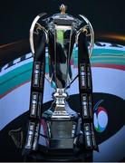 24 March 2023; A general view of the Guinness Six Nations trophy at the United Rugby Championship match between Leinster and DHL Stormers at the RDS Arena in Dublin. Photo by Tyler Miller/Sportsfile