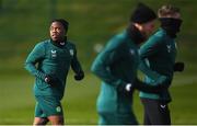 24 March 2023; Michael Obafemi during a Republic of Ireland training session at the FAI National Training Centre in Abbotstown, Dublin. Photo by Stephen McCarthy/Sportsfile