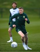 24 March 2023; James McClean during a Republic of Ireland training session at the FAI National Training Centre in Abbotstown, Dublin. Photo by Stephen McCarthy/Sportsfile