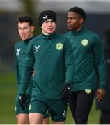 24 March 2023; Josh Cullen during a Republic of Ireland training session at the FAI National Training Centre in Abbotstown, Dublin. Photo by Stephen McCarthy/Sportsfile