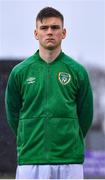 22 March 2023; Sean Grehan of Republic of Ireland before the UEFA European Under-19 Championship Elite Round match between Republic of Ireland and Slovakia at Ferrycarrig Park in Wexford. Photo by Piaras Ó Mídheach/Sportsfile