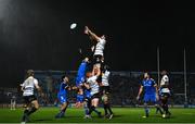 24 March 2023; Ruben van Heerden of DHL Stormers takes possession in a lineout ahead of Max Deegan of Leinster during the United Rugby Championship match between Leinster and DHL Stormers at the RDS Arena in Dublin. Photo by Harry Murphy/Sportsfile