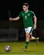 24 March 2023; Stephen Mohan of Republic of Ireland during the Under-18 Schools Cententary Shield International match between Republic of Ireland and England at Athlone Town Stadium in Westmeath. Photo by Piaras Ó Mídheach/Sportsfile