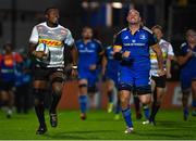 24 March 2023; Hacjivah Dayimani of DHL Stormers in action against Rhys Ruddock of Leinster during the United Rugby Championship match between Leinster and DHL Stormers at the RDS Arena in Dublin. Photo by Tyler Miller/Sportsfile