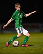 24 March 2023; Arran Healy of Republic of Ireland during the Under-18 Schools Cententary Shield International match between Republic of Ireland and England at Athlone Town Stadium in Westmeath. Photo by Piaras Ó Mídheach/Sportsfile