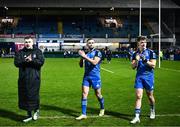 24 March 2023; Leinster players, from left,  John McKee, Dave Kearney and Rob Russell after the United Rugby Championship match between Leinster and DHL Stormers at the RDS Arena in Dublin. Photo by Harry Murphy/Sportsfile