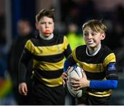 24 March 2023; Action from the half-time minis match between Birr RFC and Newbeidge RFC at the United Rugby Championship match between Leinster and DHL Stormers at the RDS Arena in Dublin. Photo by Harry Murphy/Sportsfile