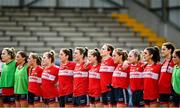 25 March 2023; Cork players before the Lidl Ladies National Football League Division 1 Round 7 match between Cork and Meath at Pairc Ui Rinn in Cork. Photo by Eóin Noonan/Sportsfile