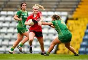 25 March 2023; Eimear Kiely of Cork in action against Katie Newe of Meath during the Lidl Ladies National Football League Division 1 Round 7 match between Cork and Meath at Pairc Ui Rinn in Cork. Photo by Eóin Noonan/Sportsfile