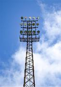 25 March 2023; A general view of a floodlight before the SSE Airtricity Women's Premier Division match between Bohemians and Peamount United at Dalymount Park in Dublin. Photo by Stephen Marken/Sportsfile