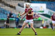 25 March 2023; Joseph Boyle of Westmeath celebrates after scoring his side's first goal during the Allianz Hurling League Division 1 Relegation Play-Off match between Westmeath and Laois at FBD Semple Stadium in Thurles, Tipperary. Photo by Michael P Ryan/Sportsfile