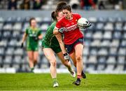 25 March 2023; Ciara O'Sullivan of Cork in action against Ali Sherlock of Meath during the Lidl Ladies National Football League Division 1 Round 7 match between Cork and Meath at Pairc Ui Rinn in Cork. Photo by Eóin Noonan/Sportsfile